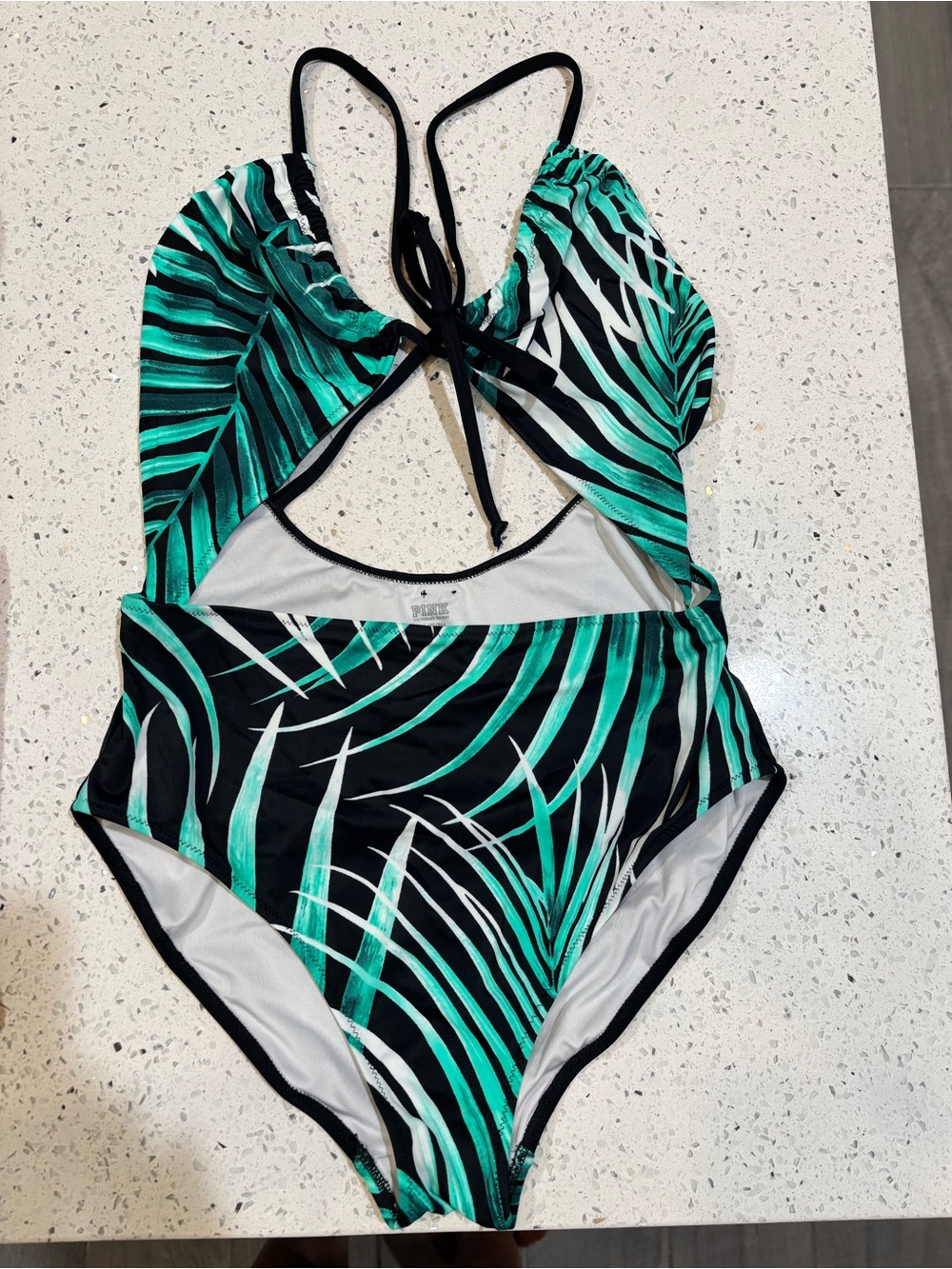 Victoria's Secret PINK Black and green One-Piece